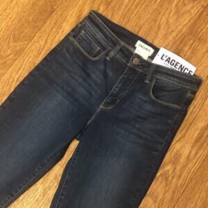 L’Agence Skinny Dark Wash Denim Jeans Size 25